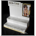 Customized cosmetics retail countertop acrylic display stand