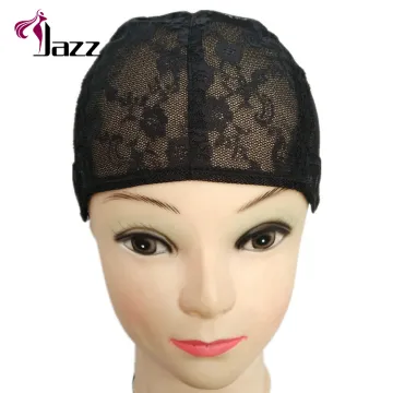 swiss lace net wig cap manufacturer, adjustable glueless weaving wig cap with combs