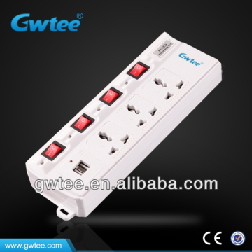 Multiple usb controlled power socket