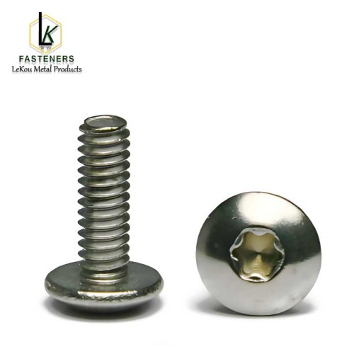 Машынныя шрубы з грыбападобнымі галоўкамі з шасціграннай прарэзам з нержавеючай сталі 18-8