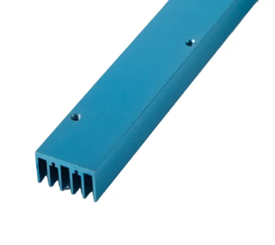 Custom Manufacturer Blue Anodized CNC Machined Aluminum Heat Sink for LED