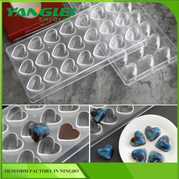 YL-212 Plastic 21pcs heart chocalate /ice cream marker