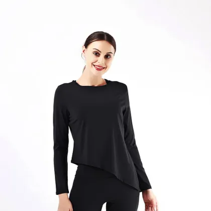 New Yoga Long Sleeve Shirt Women Gym TShirt