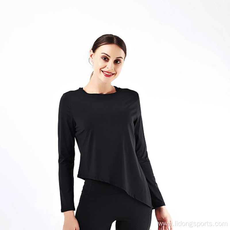 New Yoga Long Sleeve Shirt Women Gym TShirt