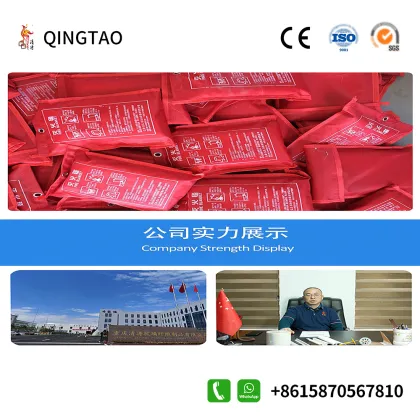 100% Fiberglass fire blanket /anti fire blanket