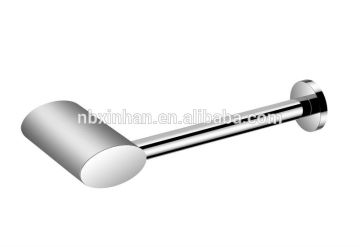 Contemporary stylish chrome plated brass spare toilet roll holder