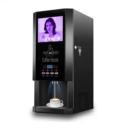 Automatic Coffee Vending Machine for Hot and Iced Coffee Advertising