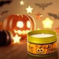 Vela perfumada duradoura com tampa para o Halloween