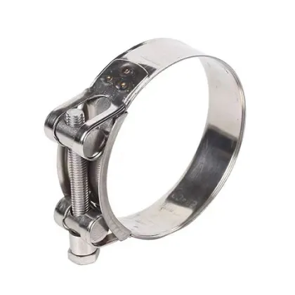 Stainless Steel Single Bolt Pipe Clamps - Abrazaderas de Manguera