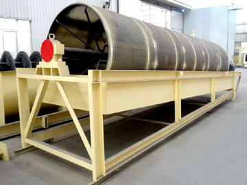 Skrin Drum Rotary Bergerak Untuk Pengasingan Pasir Gravel