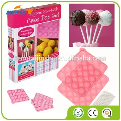 Silicone Cake Pops Mould Maker Baking Set Lollipop Sticks Pop Mold Cooking