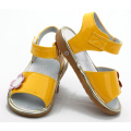 Wholesales Shiny Yellow Baby Squeaky Shoes