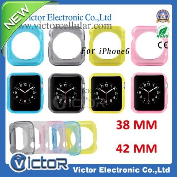 2015 Newest protector soft gel TPU cases for apple iwatch 38mm 42mm