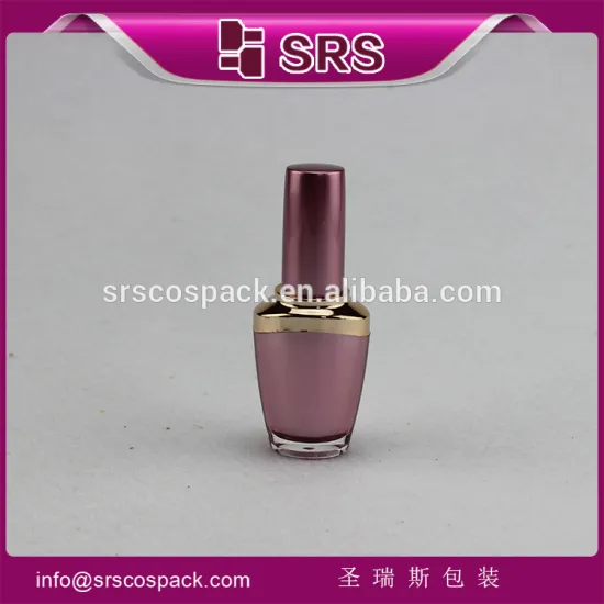 luxury cosmetic 10ml 15ml acrylic nail polish bottle