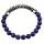 Gemstone 8MM Round Beads Faceted Abacus Hematite Magnetic Bracelets Crystal Quartz Stretch Bangle for Men Women