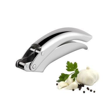 Stainless Steel Garlic Press Grinder - Easy Clean Rust-Proof Kitchen Gadget at Reasonable Price