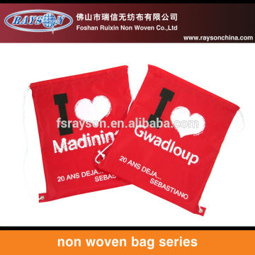 Ultrasound sewed jewelry non woven bag enviromental non woven shopping bag