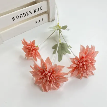 JH Factory High Quality Real Touch Artificial Dahlia Silk Flower Box Ruyi