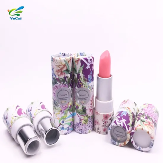 Factory made eco-friendly private label cosmetic tube packaging lipstick container paper lipstick tube