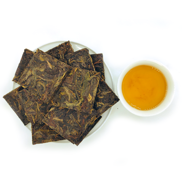ทำด้วยมือยูนันนัน pu'er บิสกิตสี่เหลี่ยมจัตุรัส - ชาดิบ