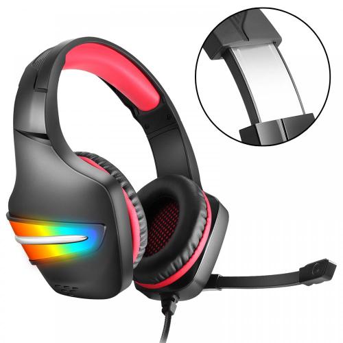 Wired Gaming Earphones Colorful Light Stereo Sound Headphones For Pc Gaming Manufactory