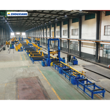 Steel Construction H Beam Welding Production Line