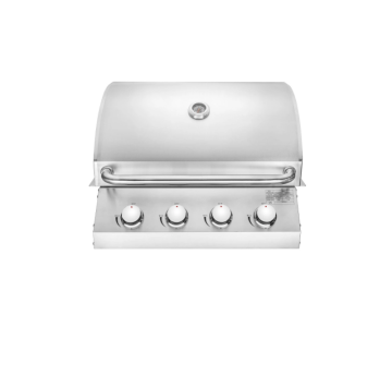 Eingebauter Grill mit vier Gasbrennern