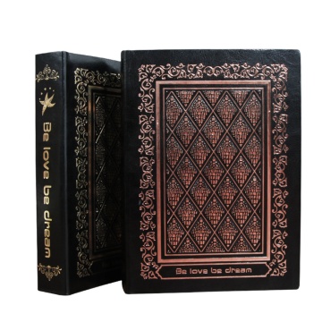 High-Quality PU Leather Hardcover Notepad - Popular Embossed 3D European and American Design