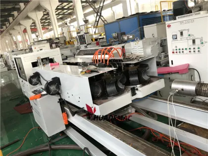 PE Double Wall Corrugated Pipe extrusion