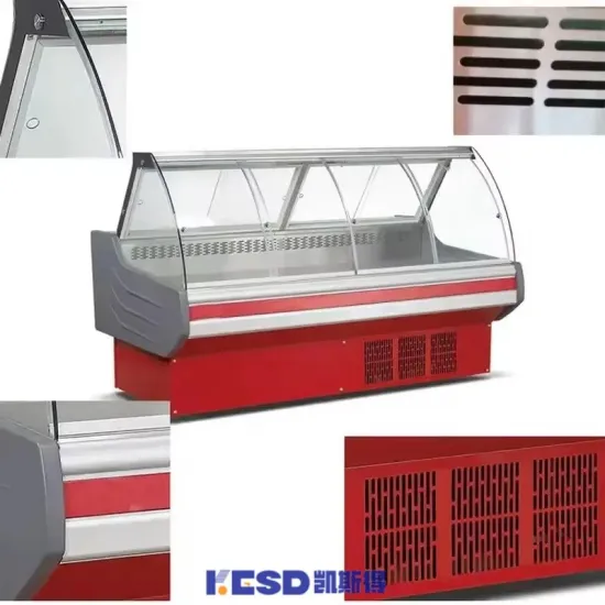 Supermarket Open Counter Fresh Meat Display Chiller Showcase Chest Freezer Sliding Glass Fridge Meat Deli Showcase Cooler