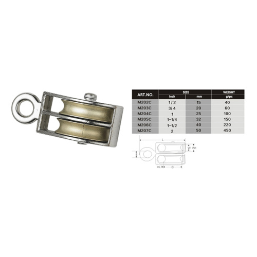 Metal Bracket Nylon Pulley