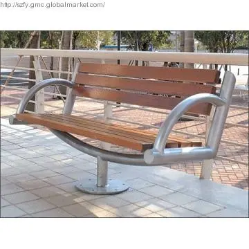 Public Bench, Public Chair, Wooden Public Seat, Outdoor Public Chair
