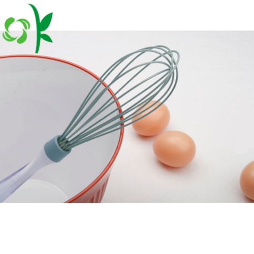 Manual Hand Silicone Egg Beater with Acrylic Whisk