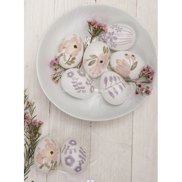 Variety of hand paintable eggs available for different design themes