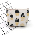 Colorful cactus style PU coin purse