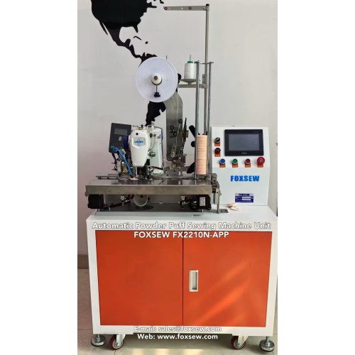 Ribbon de bouffée en poudre automatique Unité de la machine à coudre