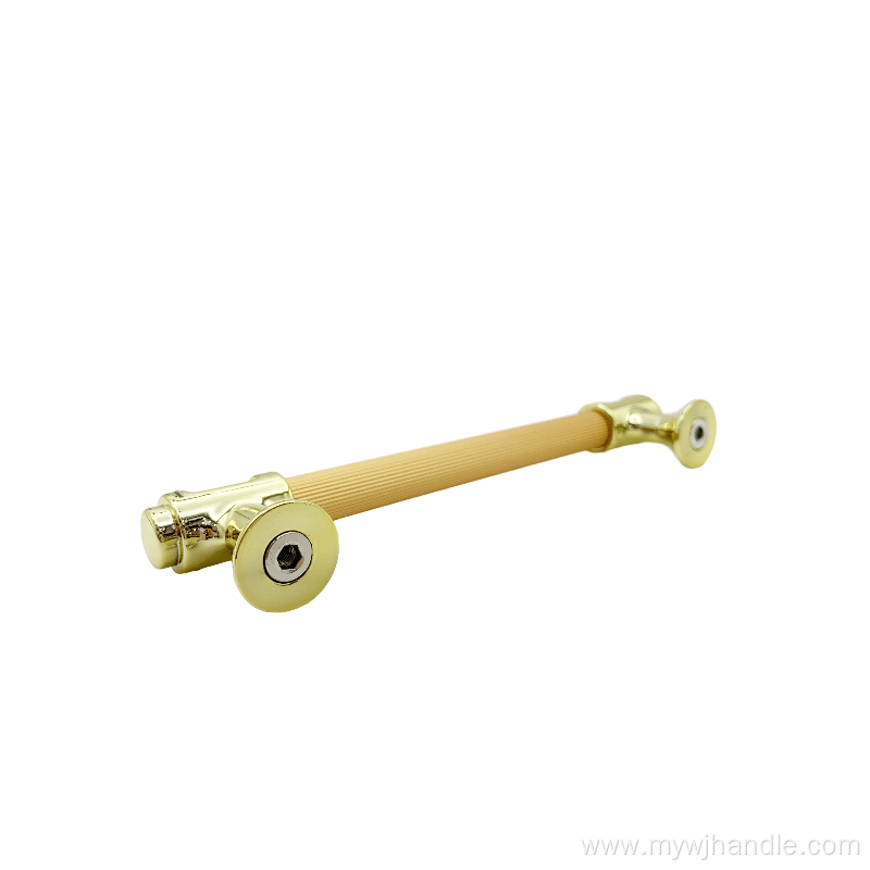 European high-end light luxury door handle yellow