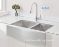 33 inch 16 gauge apron front double sink