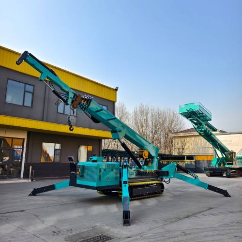 Телескопический кран паука для 10 тонн.