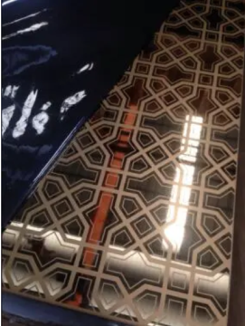 304 Mirror Etched SS Sheet Decorate