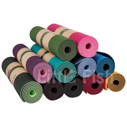 6mm double color TPE Yoga Mat fitness Mat