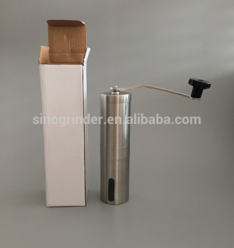 Stainless steel manual coffee grinder