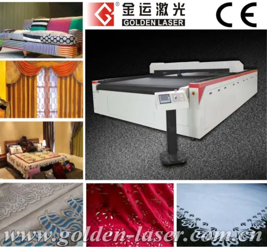 Automatic Laser Cutter Fabric for Curtain, Sofa, Home Textile / Laser Plotter Cutting Machine