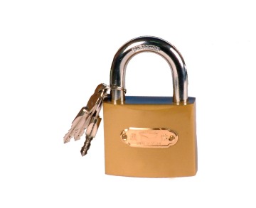 imitation brass iron padlock