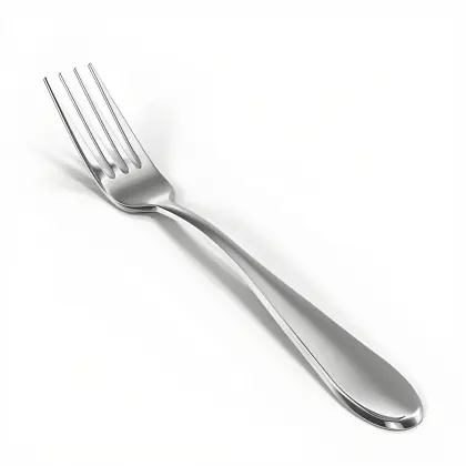 Sliver grey dessert fork