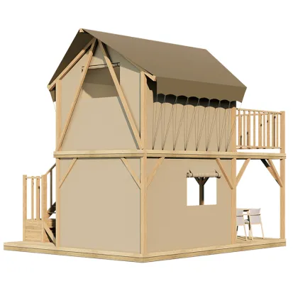 2 Story Glamping Outdoor Camping Tent