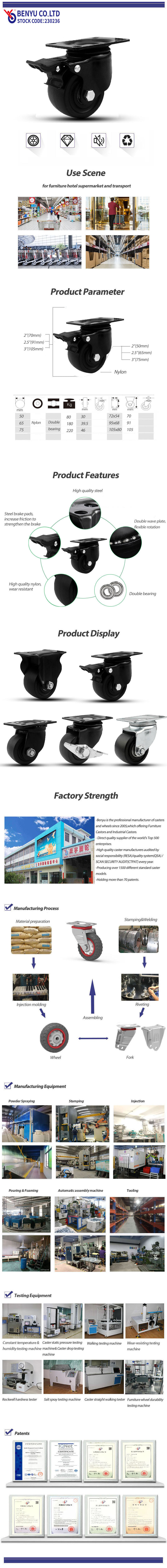 Heavy-Duty Swivel Brake Caster