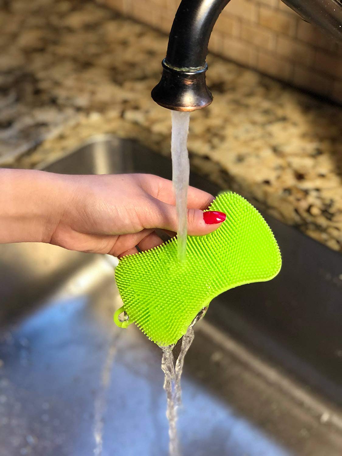 silicone dishwashing brush