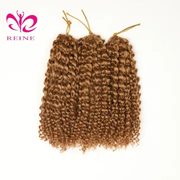 REINE African Hairstyle Mali bob 8inch 3pcs Synthetic Braid Twist Hair kinky Curly Braiding Hair Extension