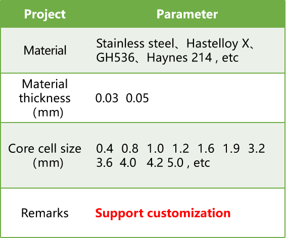 Various Dimension Gas SteamTurbine Honeycomb Seals